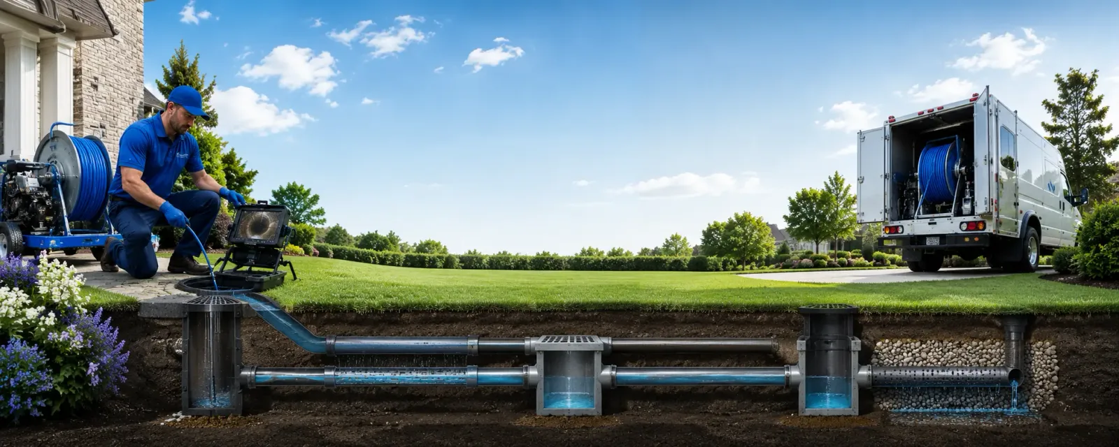 Outdoor drain cleaning information for College Place, WA